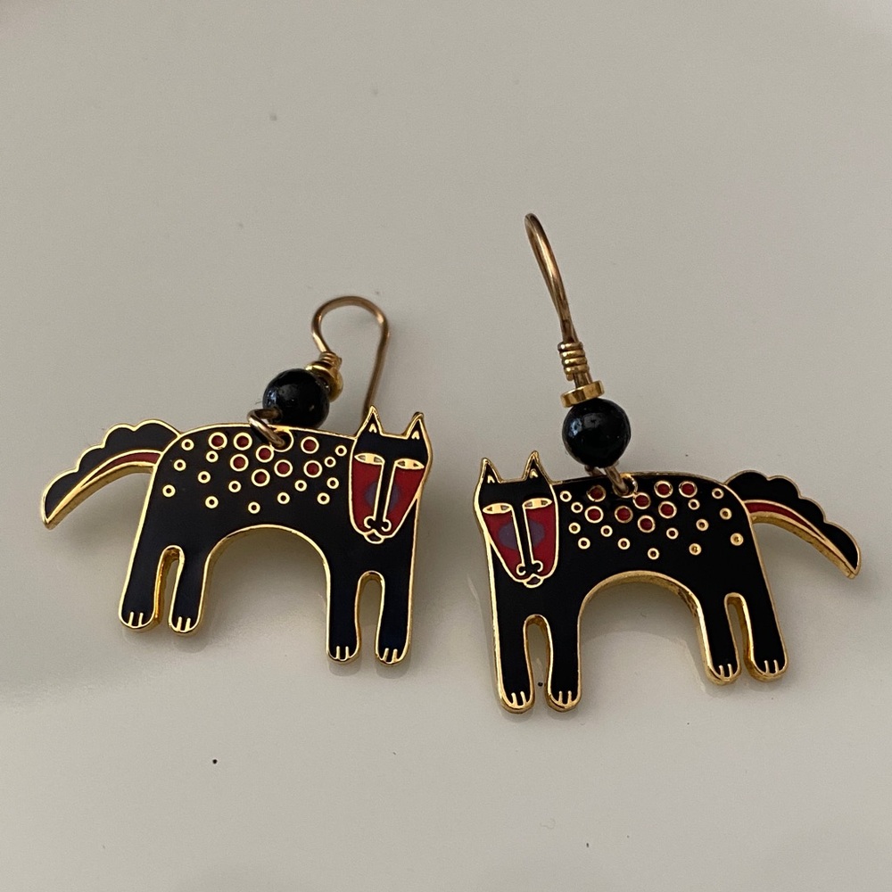 Laurel Burch “Baby” Vintage Earrings